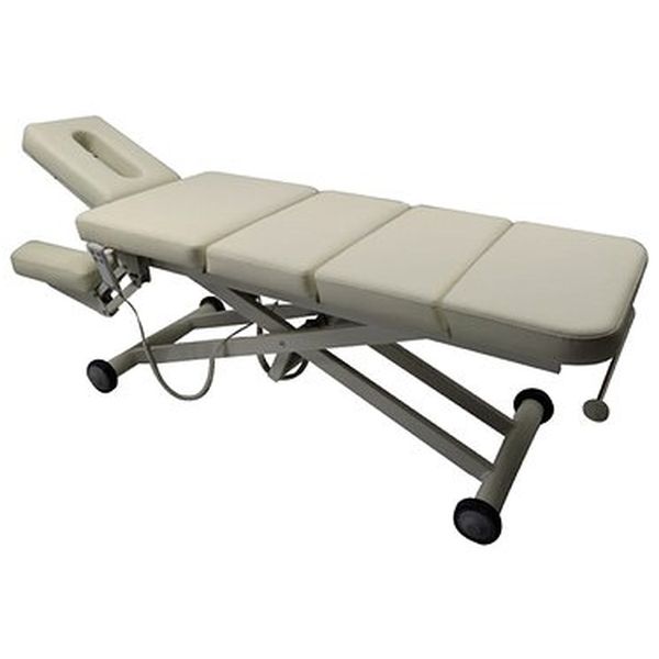 Медицинский массажный стол СМ-7 двухсекционный, регулируемый по высоте с электродвигателем, с ножной педалью управления