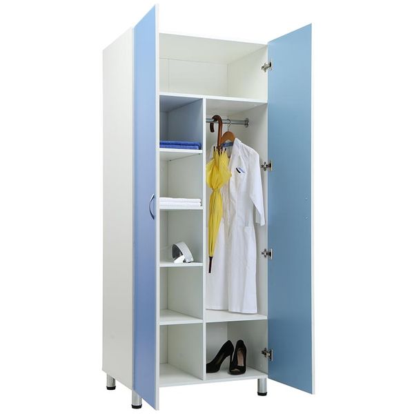 Шкаф медицинский для одежды 1926*550*800 MW-2 1980 голубой