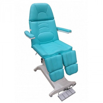 Кресло процедурное (педикюрное) с электроприводом ФП-1, с газлифтами на подножках, с ножной педалью управления