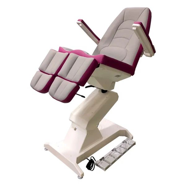 Кресло процедурное (педикюрное) с электроприводом ФП-3, с газлифтами на подножках, с ножной педалью управления
